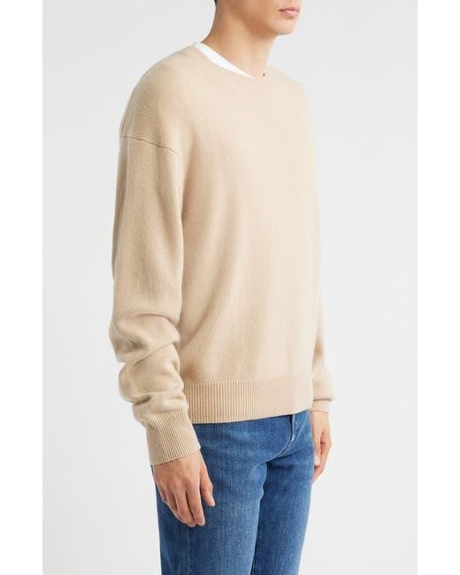 FRAME Blue Lightweight Cashmere Crewneck Sweater for men