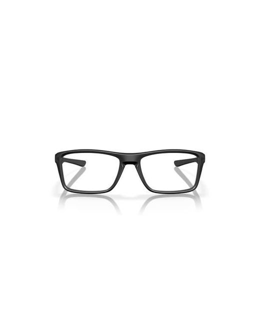 Oakley Black 55Mm Rectangle Optical Glasses for men