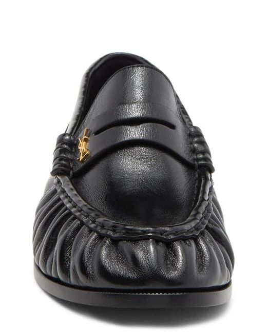 Saint Laurent Black Penny Loafer