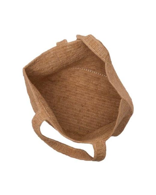 Maje Natural Crocheted Raffia Tote Bag