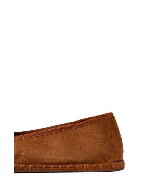 Mango Brown Velour Loafer