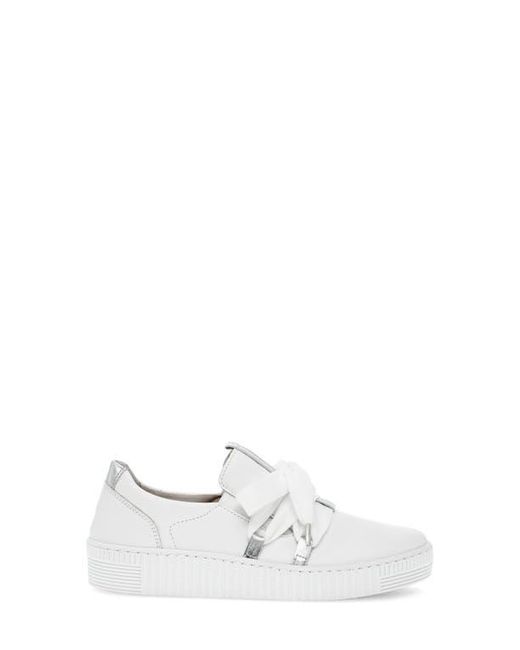 Gabor White Bow Sneaker