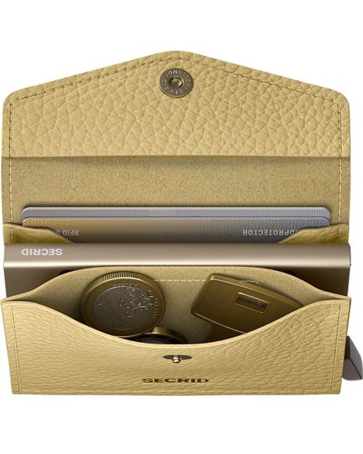 Secrid Yellow Envelope Wallet Pebble