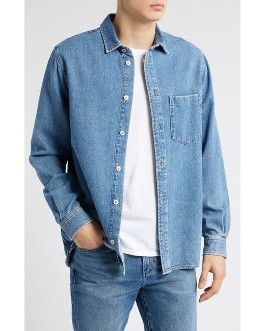 DL1961 Blue Dominick Cotton & Lyocell Denim Button-Up Shirt for men