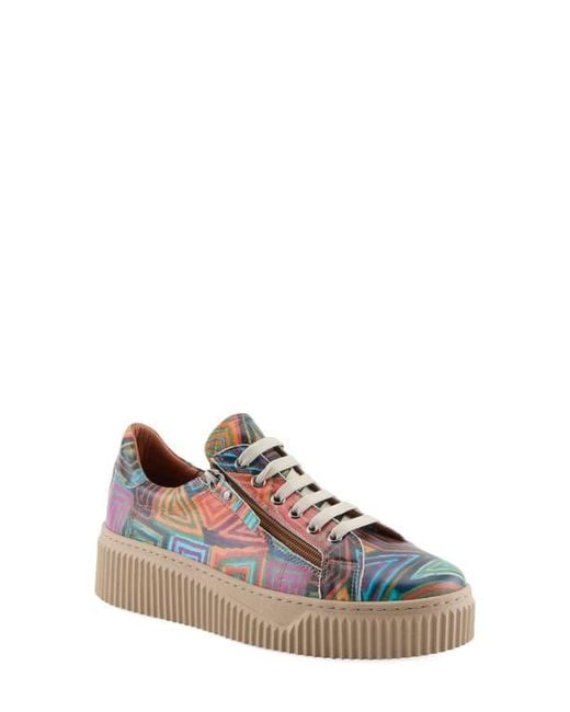 Spring Step Multicolor Vibe Leather Sneaker