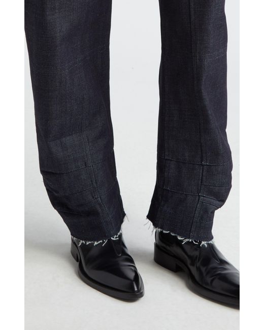 Jil Sander Blue Barrel Leg Jeans