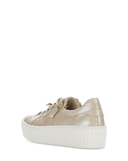 Gabor White Bee Platform Sneaker