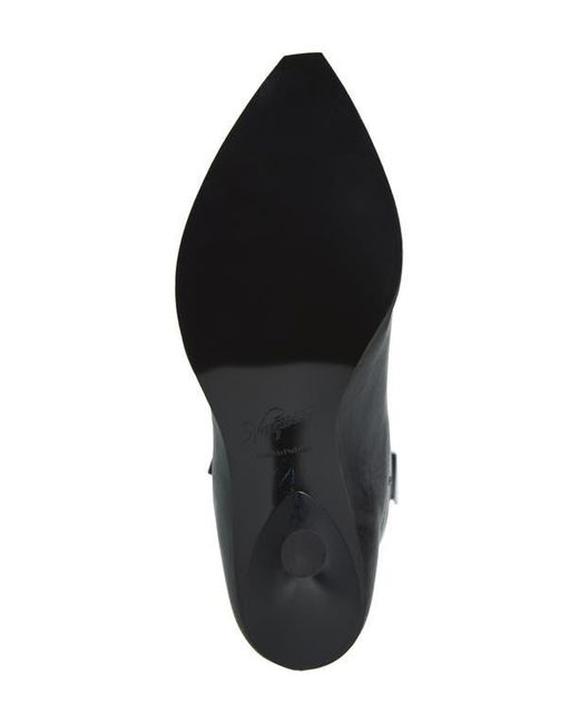VAQUERA Black Kitten Heel Cowboy Boot