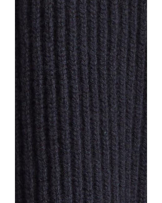 Marni Blue Genuine Shearling & Virgin Wool Cardigan
