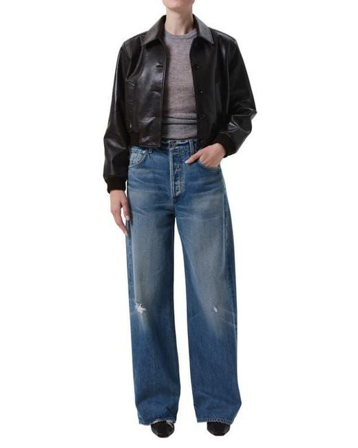 Citizens of Humanity Black Lola Bomber Jacket