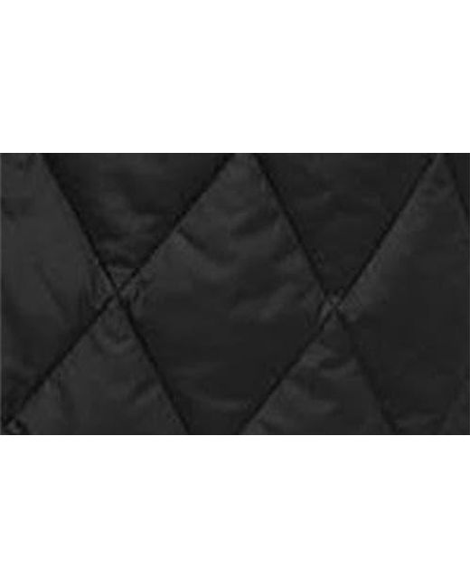 Barbour Black Meredith Quilted Hooded Long Coat