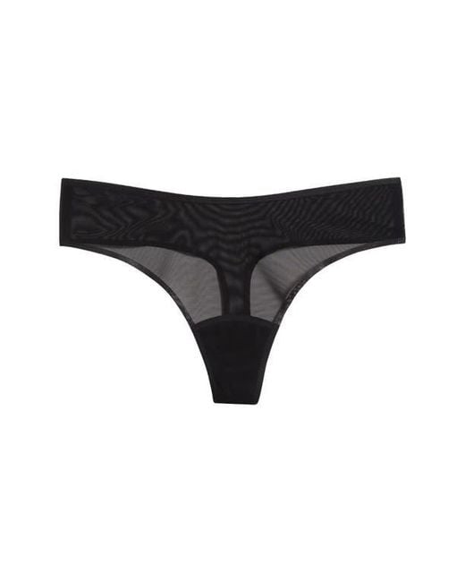 Commando Black Chic Mesh Thong