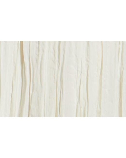 Nordstrom White Crinkle A-Line Maxi Skirt