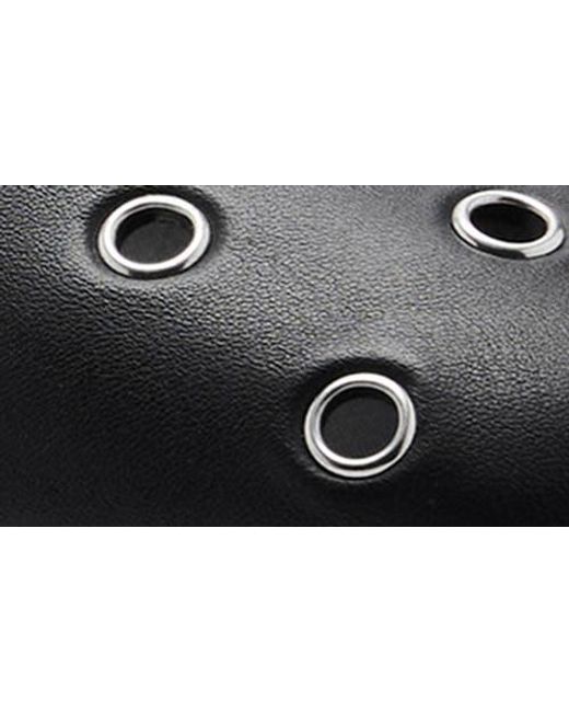 Mango Black Grommet Ballet Flat