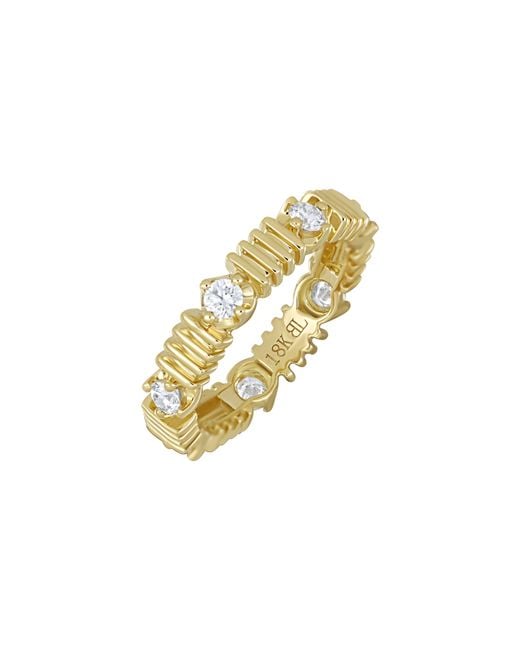 Bony Levy Metallic Cleo Stackable Diamond Band Ring
