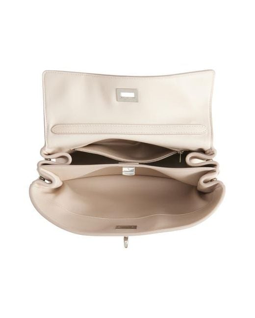 Balenciaga Small Rodeo Leather Top Handle Bag in Natural | Lyst