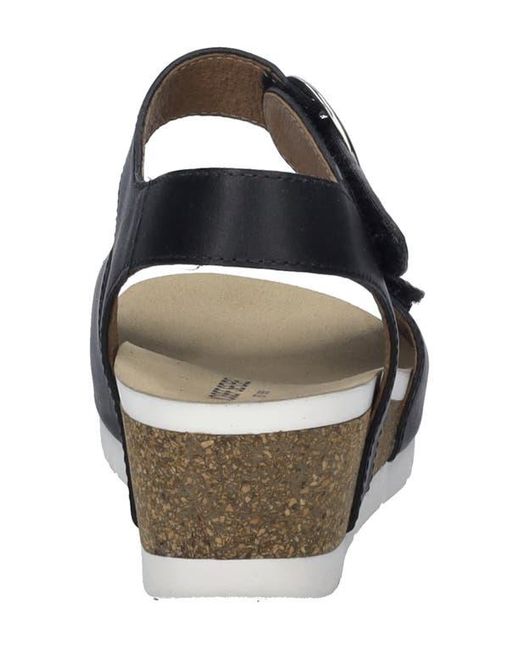 Josef Seibel Black Quinn 02 Wedge Sandal