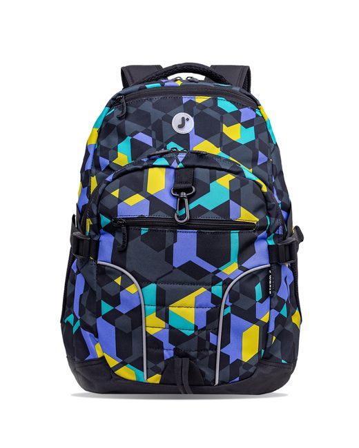 J World Blue Atom Laptop School Backpack