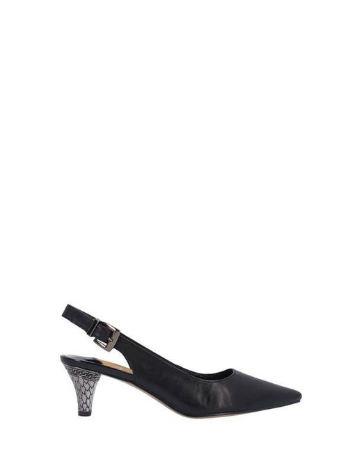 J. Reneé Black Mayetta Slingback Pointed Toe Pump