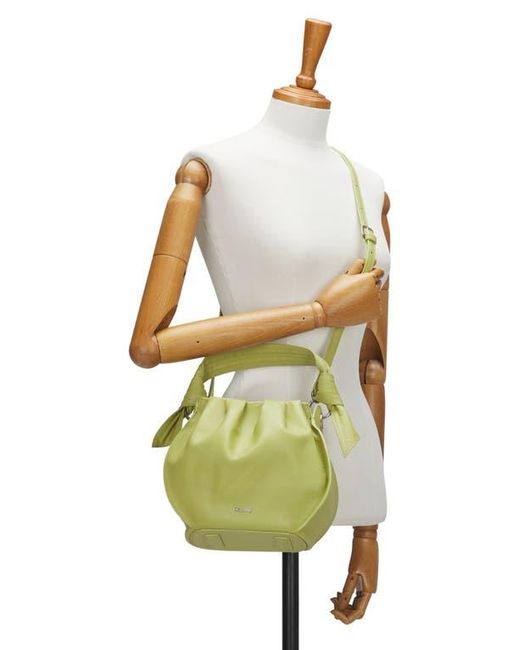 orYANY Green Selena Leather Bucket Bag