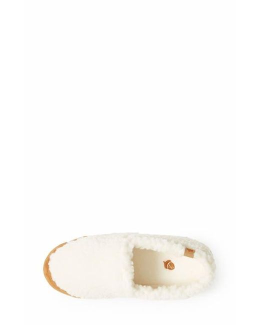 Acorn White Moc Slipper