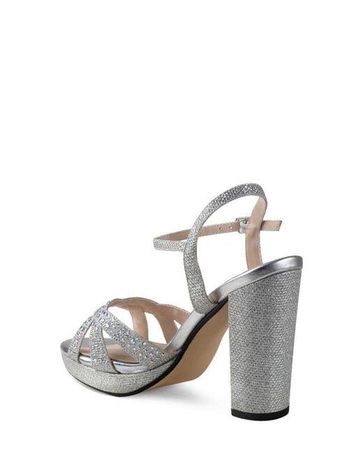 Touch Ups White Ava Ankle Strap Sandal