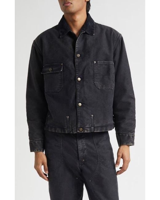 Maison Margiela Corduroy Collar Cotton Moleskin Sports Jacket in