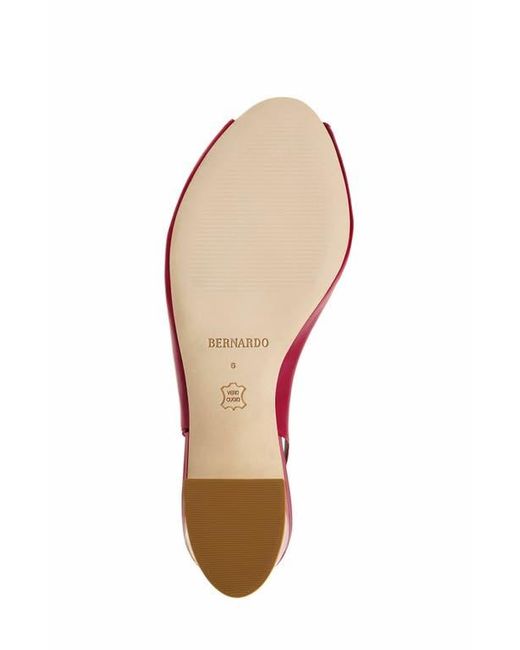 Bernardo Red Bailen Mary Jane Peep Toe