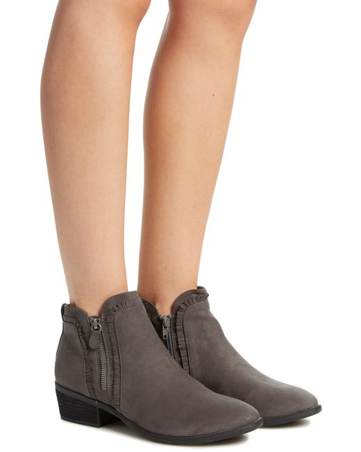 mia castro suede bootie