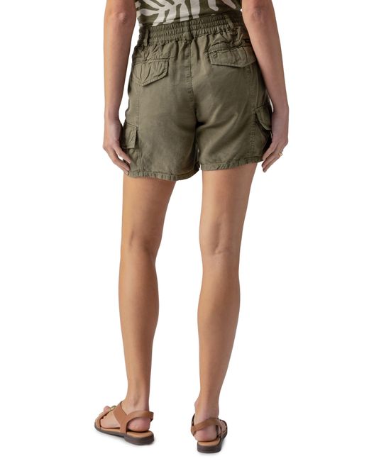 Sanctuary Green Relaxed Rebel Cargo Shorts