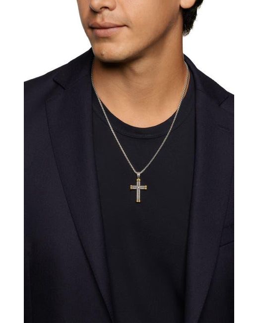 David Yurman Metallic Chevron Cross Pendant, 33.5Mm for men