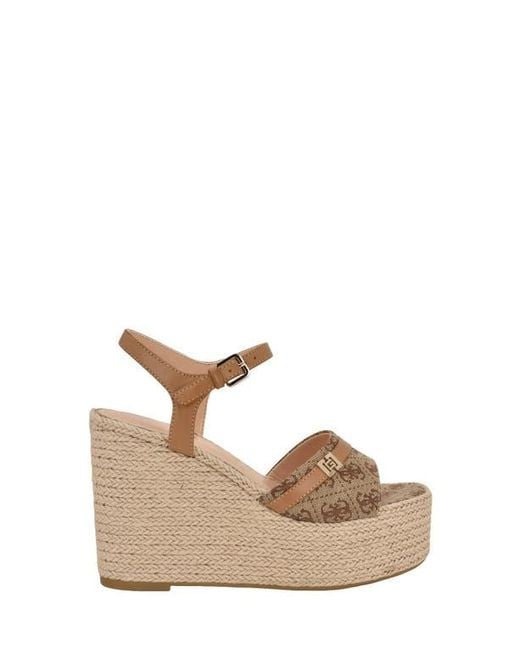 Guess Multicolor Taani 3 Platform Wedge Sandal