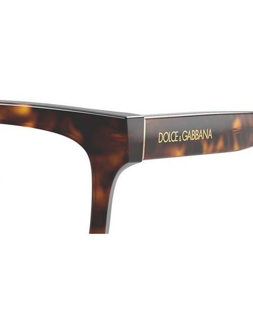 Dolce & Gabbana Brown 53Mm Polarized Square Optical Glasses for men
