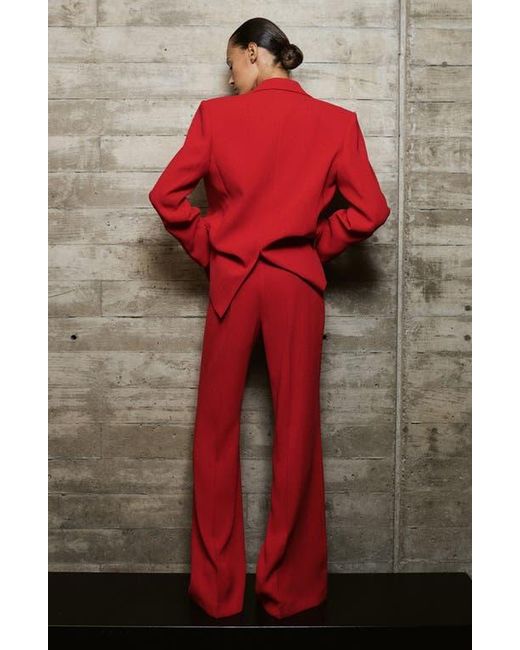 Mango Red High Waist Pants