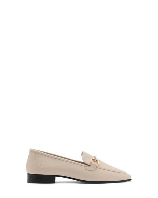 Mango Natural Buckle Leather Apron-Toe Flat