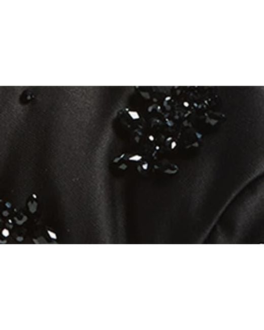 Simone Rocha Black Hare Embellished Turbo Satin Crossbody Bag