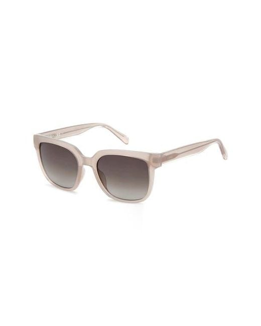Fossil Multicolor 54Mm Gradient Square Sunglasses
