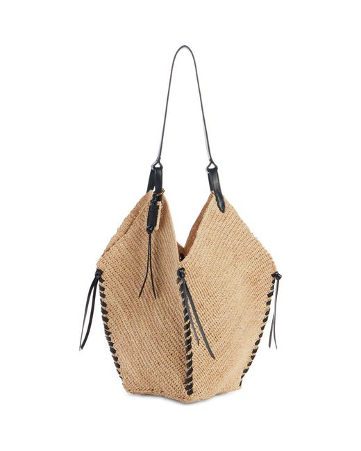 Isabel Marant Natural Tampa Woven Raffia Tote