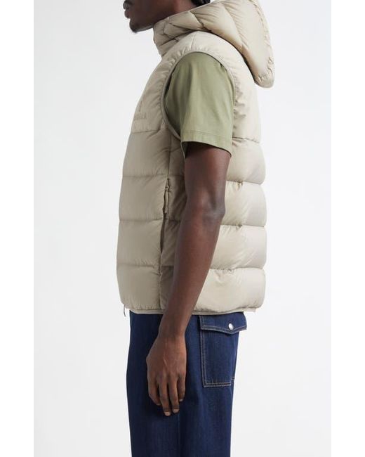 Moncler Gray Bresse Hooded Down Puffer Vest for men