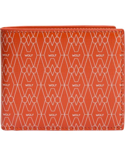 Wolf Orange Signature Billfold for men