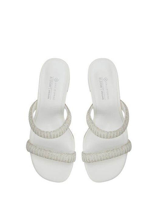 Call It Spring By Aldo White Calianaa Embellished Slide Sandal