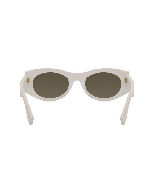 Fendi Multicolor Roma 52mm Oval Sunglasses