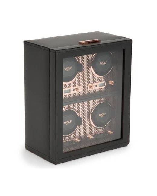 Wolf Multicolor Axis 4 Piece Watch Winder for men