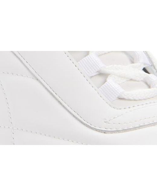 Givenchy White Quilted Leather Trainer Sneaker for men