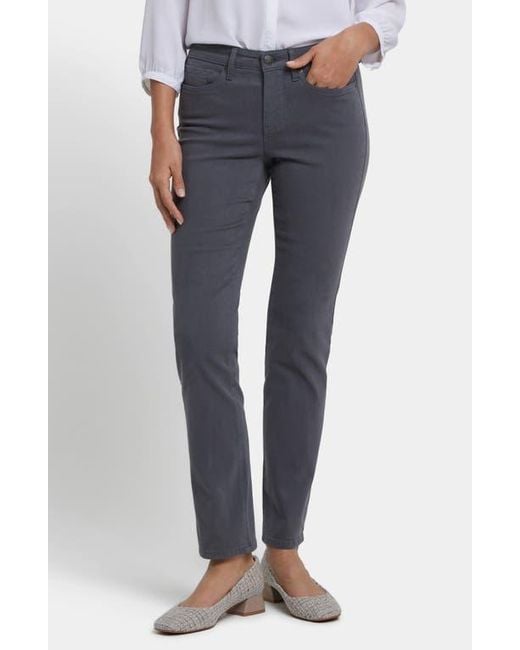 NYDJ Blue Sheri Ankle Slim Jeans