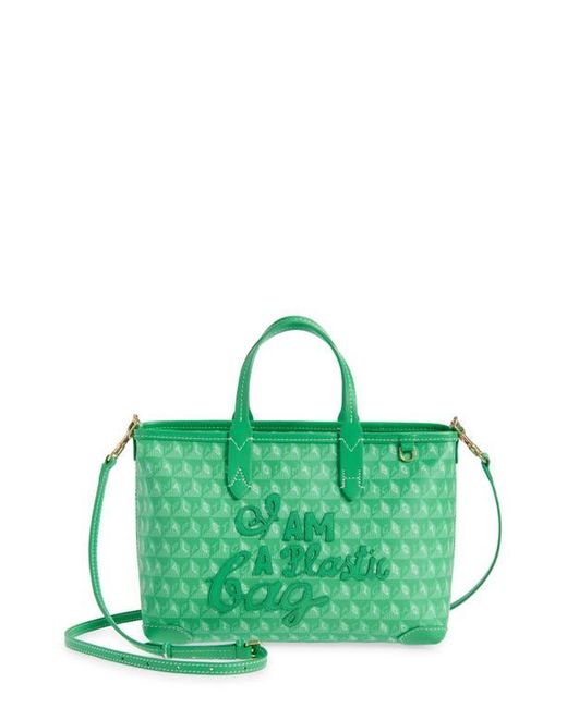 Anya Hindmarch Green X-Small I Am A Plastic Bag Tote