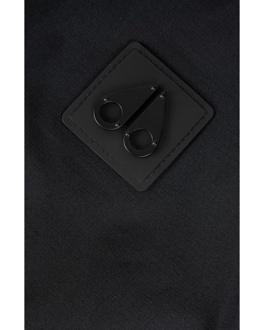 Moose Knuckles Black Laurier Waterproof Ripstop Jacket