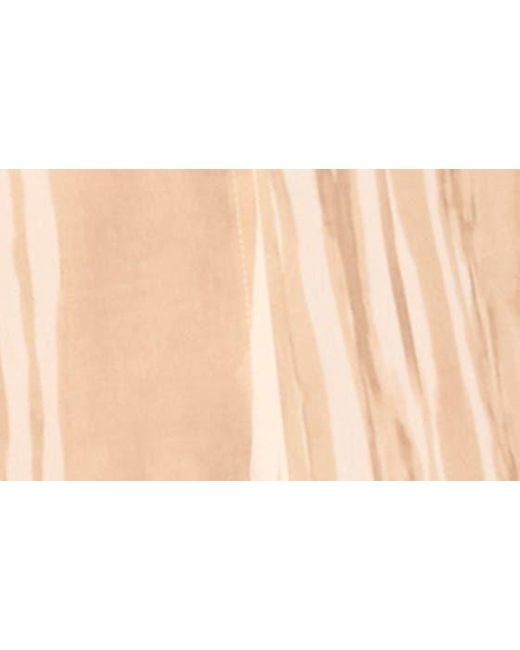 Parker Natural The Izzie Stripe Cutout Cotton Midi Sundress