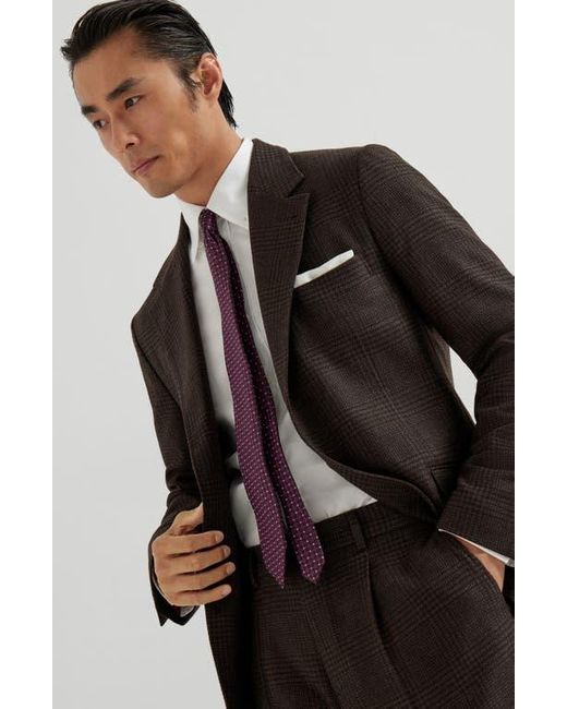 Brunello Cucinelli Black Prince Of Wales Cavallo Blazer for men