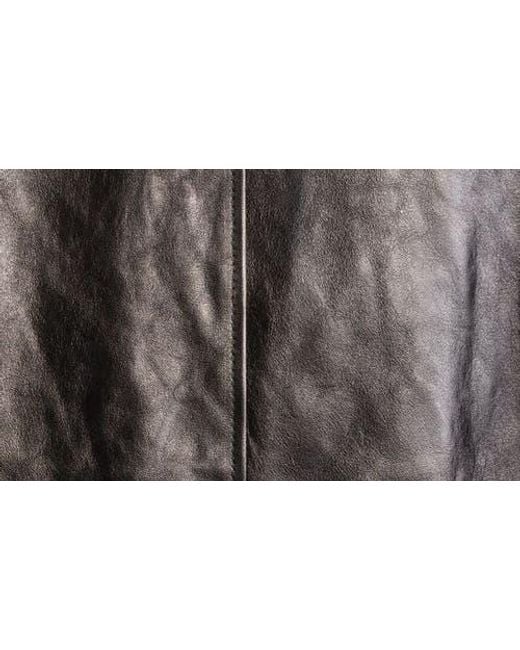 Michael Kors Black Lambskin Leather Bomber Jacket